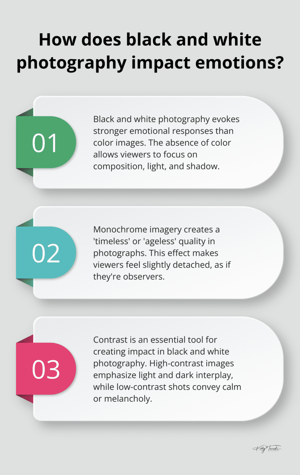 Infographic: How does black and white photography impact emotions?