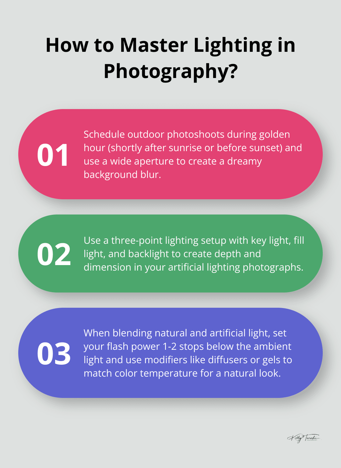 Infographic: How to Master Lighting in Photography?