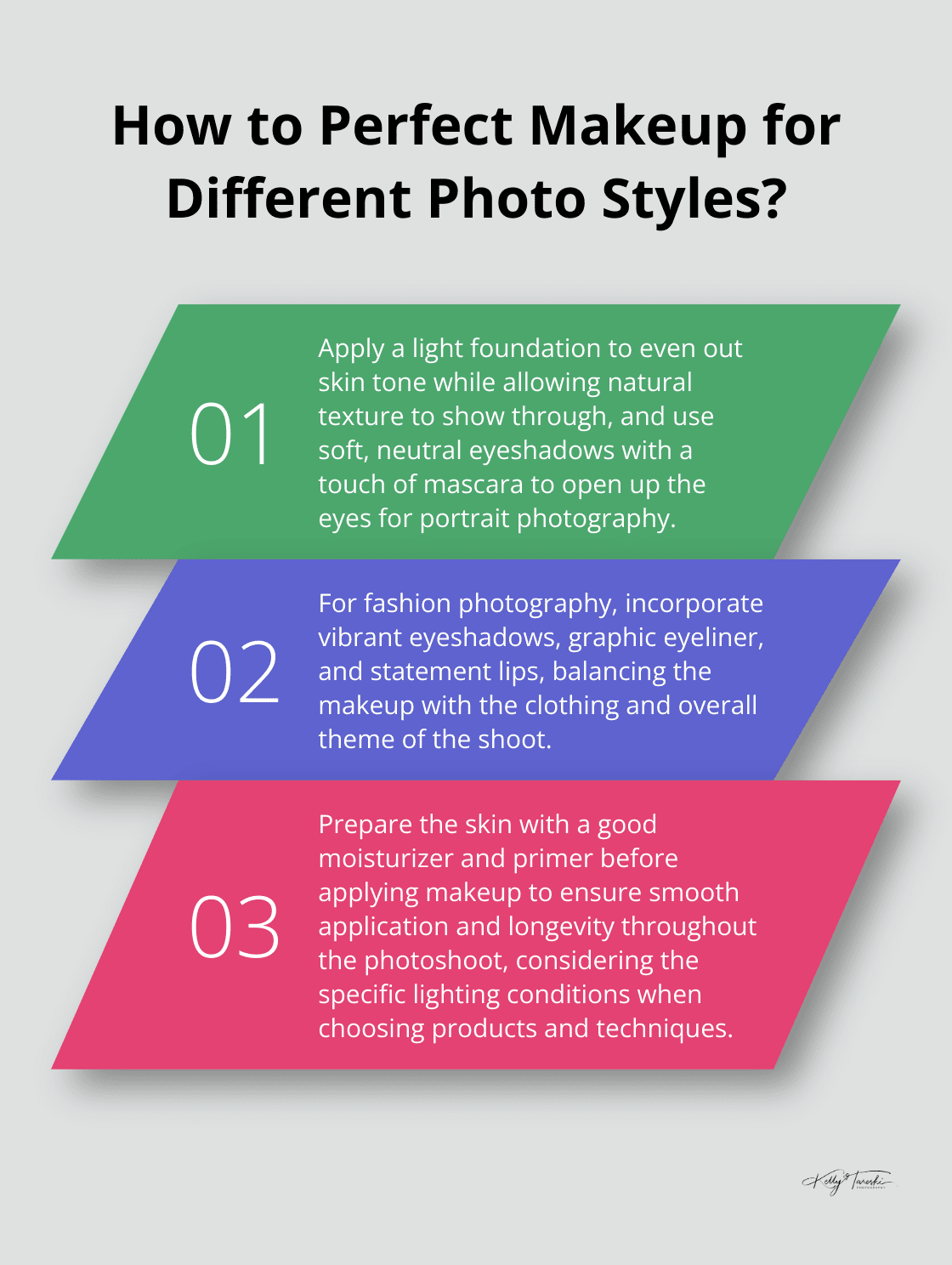 Infographic: How to Perfect Makeup for Different Photo Styles? - Photography Makeup