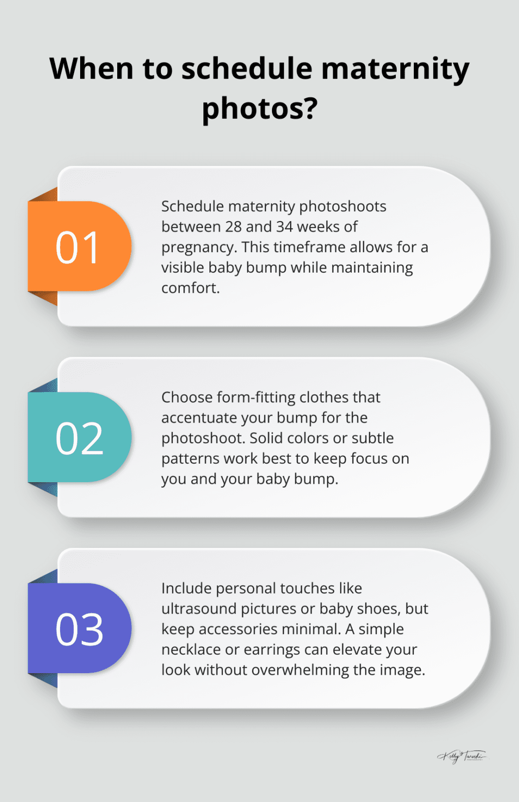 Infographic: When to schedule maternity photos? - Spokane Maternity