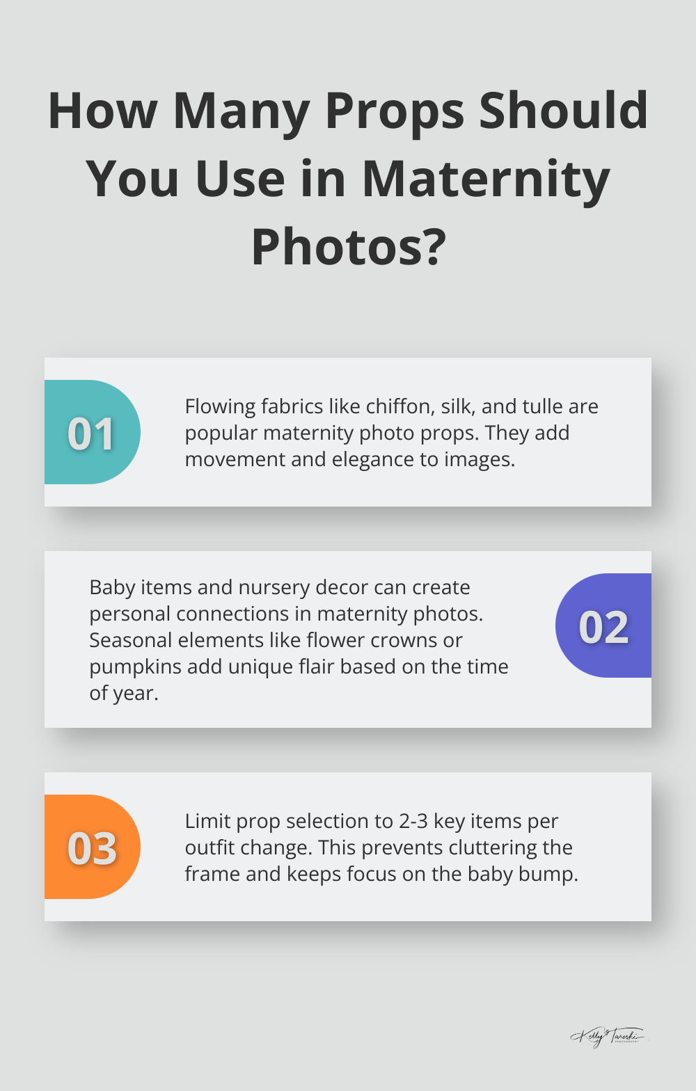 Infographic: How Many Props Should You Use in Maternity Photos?