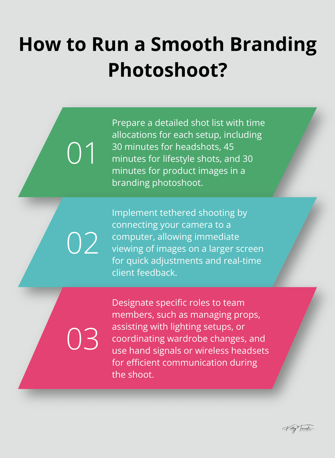 Infographic: How to Run a Smooth Branding Photoshoot?