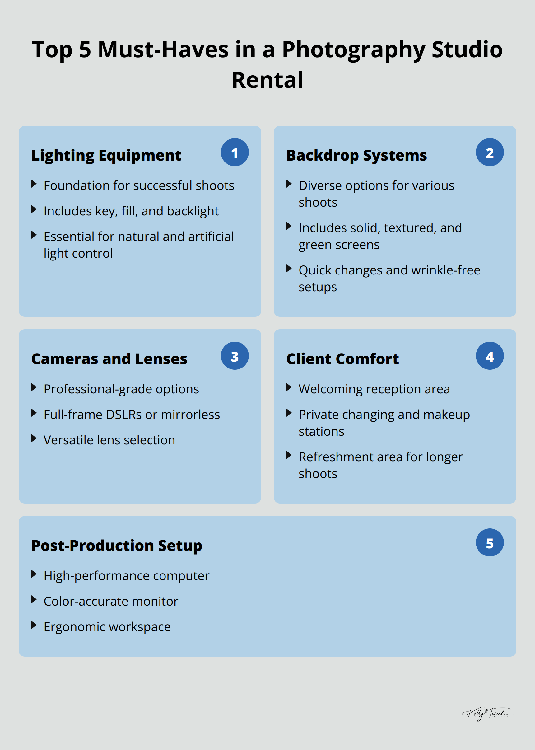 Infographic: How Much Space Do You Need for a Photography Studio? - Spokane Photography Studio Rental