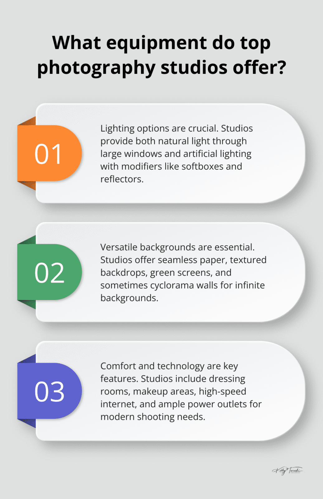 Infographic: What equipment do top photography studios offer?