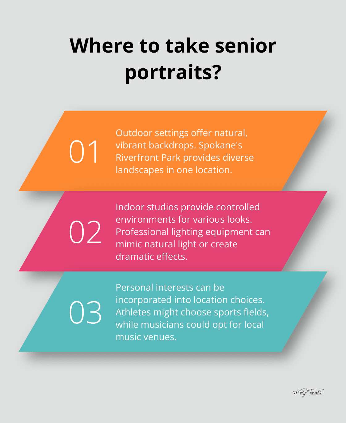 Infographic: Where to take senior portraits? - best senior portraits, senior portraits spokane