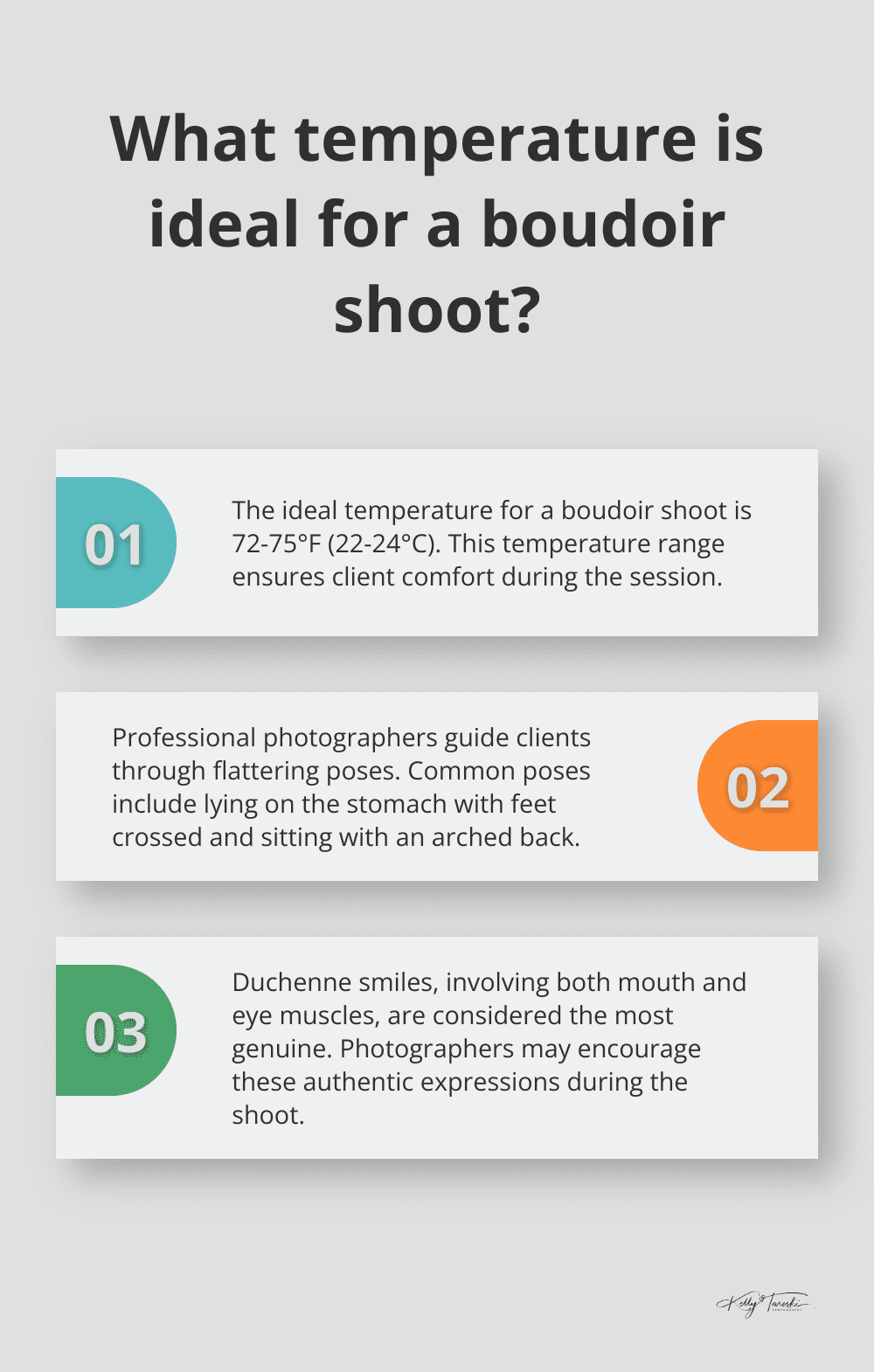 Infographic: What temperature is ideal for a boudoir shoot?