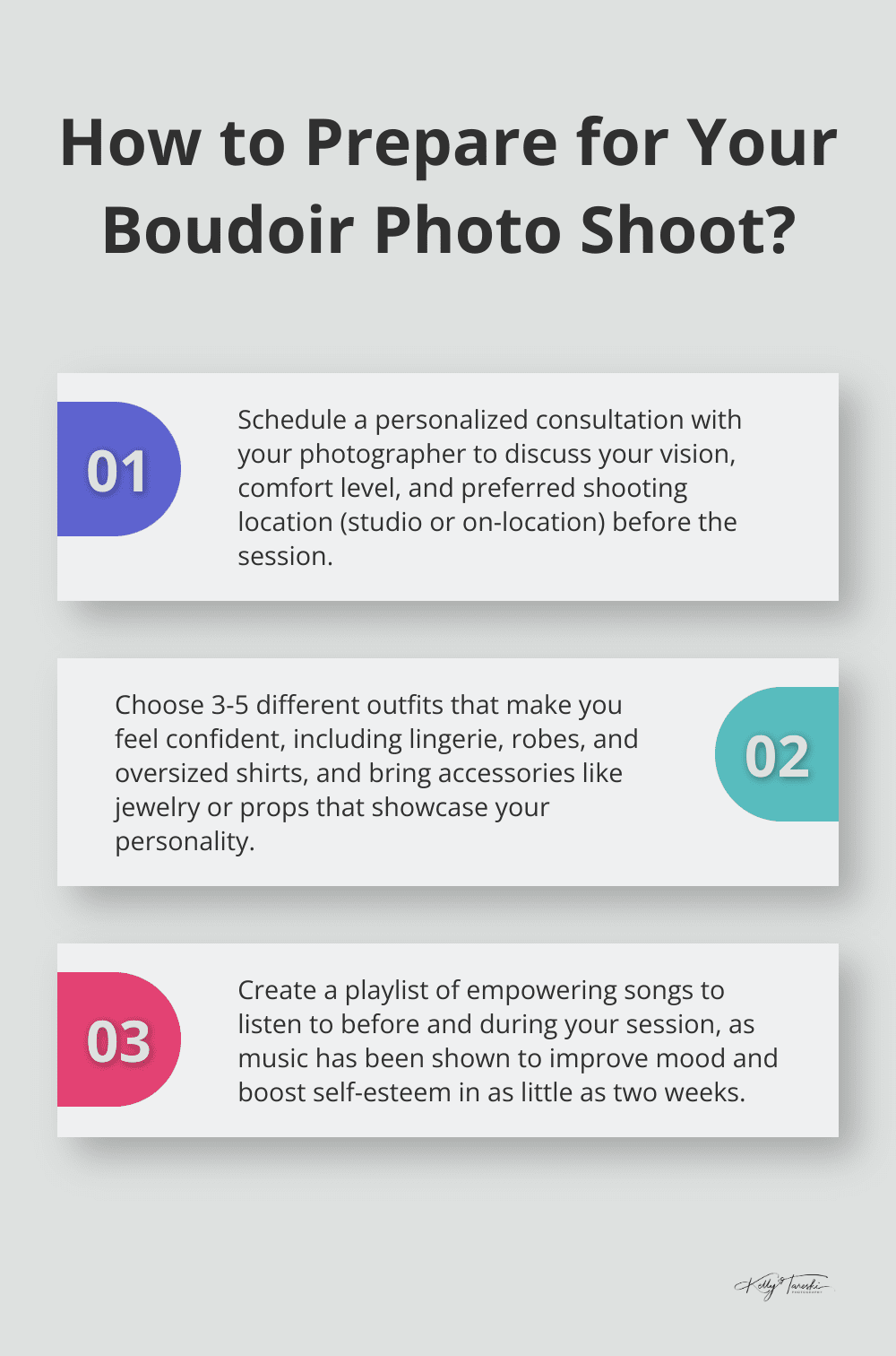 Infographic: How to Prepare for Your Boudoir Photo Shoot? - elegant boudoir