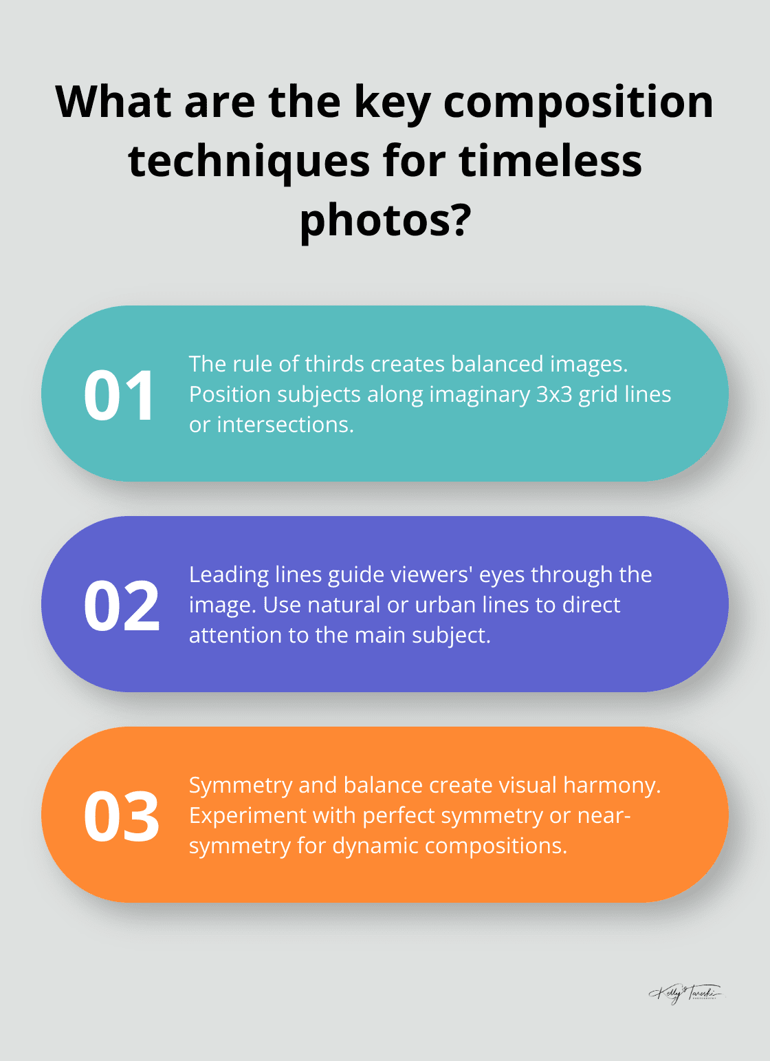 Infographic: What are the key composition techniques for timeless photos? - timeless photo & portraits