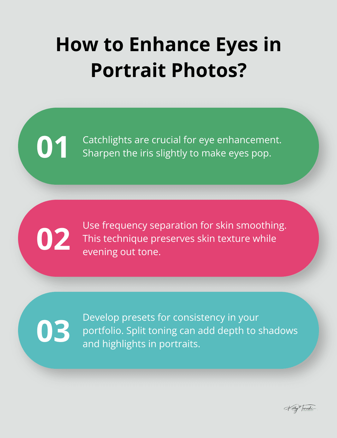 Infographic: How to Enhance Eyes in Portrait Photos? - timeless portraits