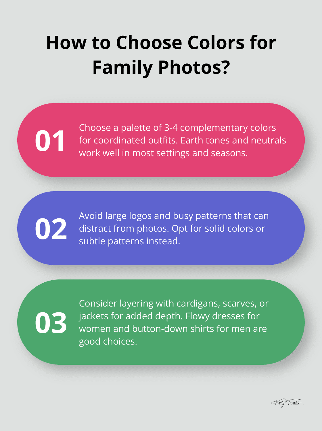 Infographic: How to Choose Colors for Family Photos?