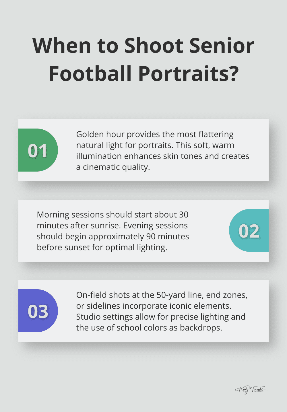 Infographic: When to Shoot Senior Football Portraits?