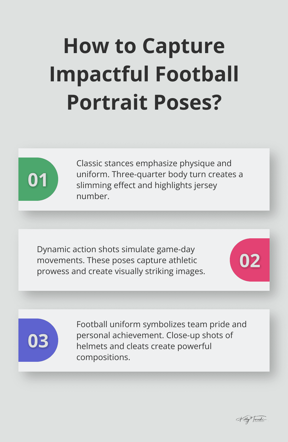 Infographic: How to Capture Impactful Football Portrait Poses? - senior football portraits