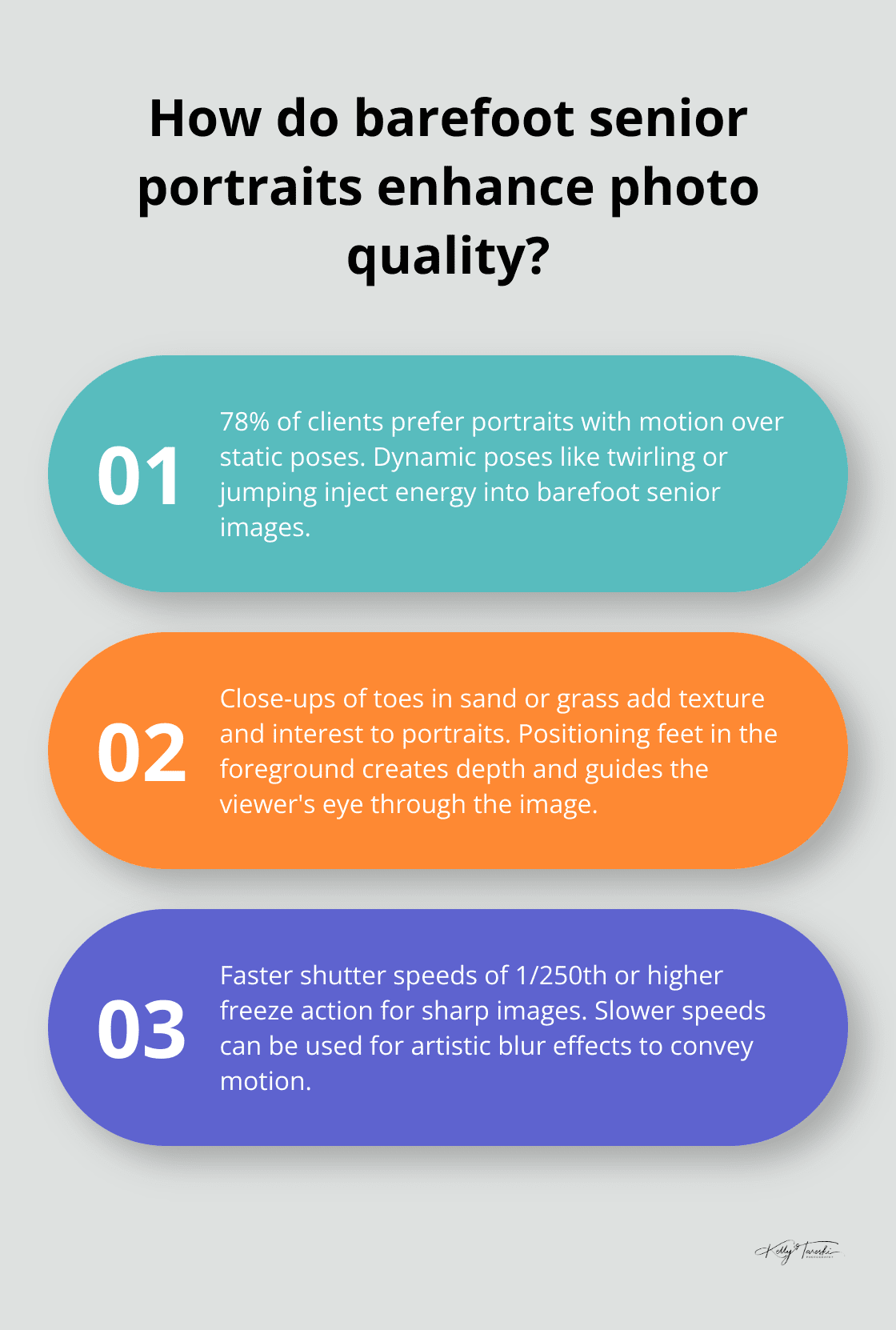Infographic: How do barefoot senior portraits enhance photo quality?