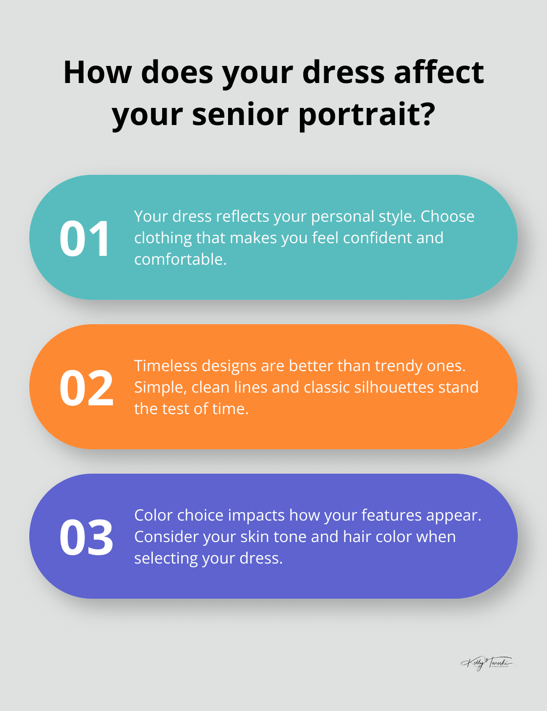 Infographic: How does your dress affect your senior portrait?