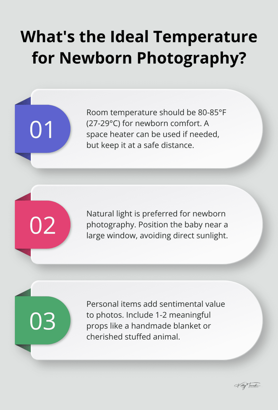 Infographic: What's the Ideal Temperature for Newborn Photography? - creative newborn family photos