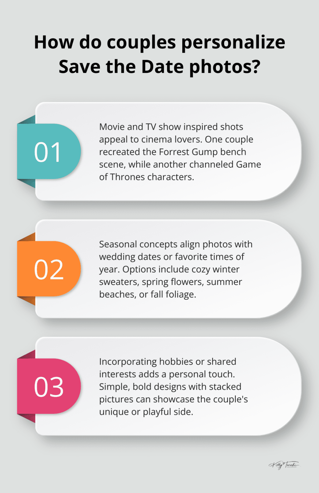 Infographic: How do couples personalize Save the Date photos?