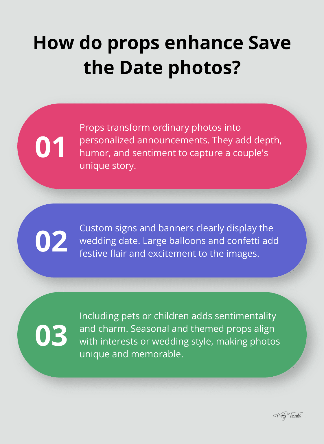 Infographic: How do props enhance Save the Date photos?