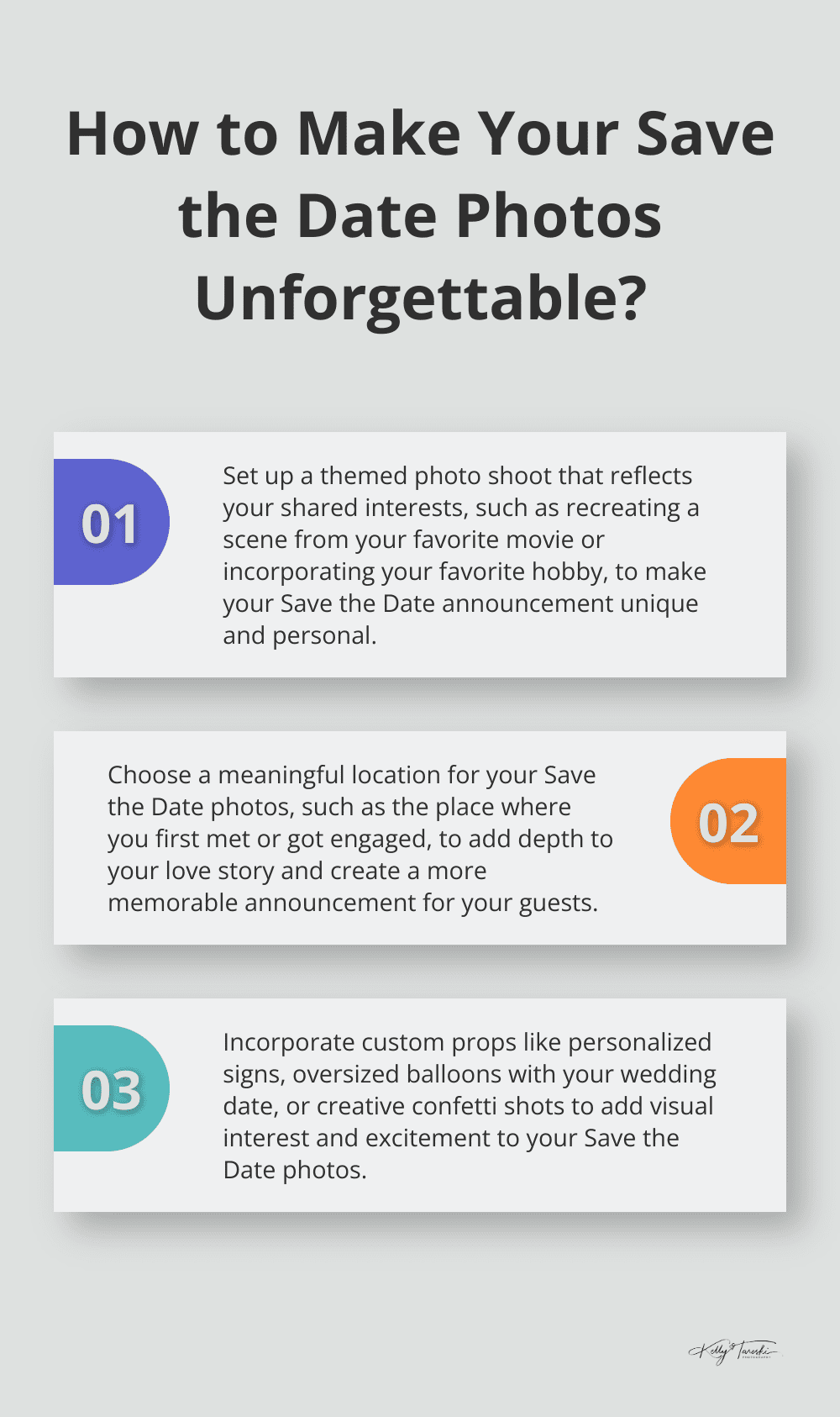 Infographic: How to Make Your Save the Date Photos Unforgettable? - creative save the date photos