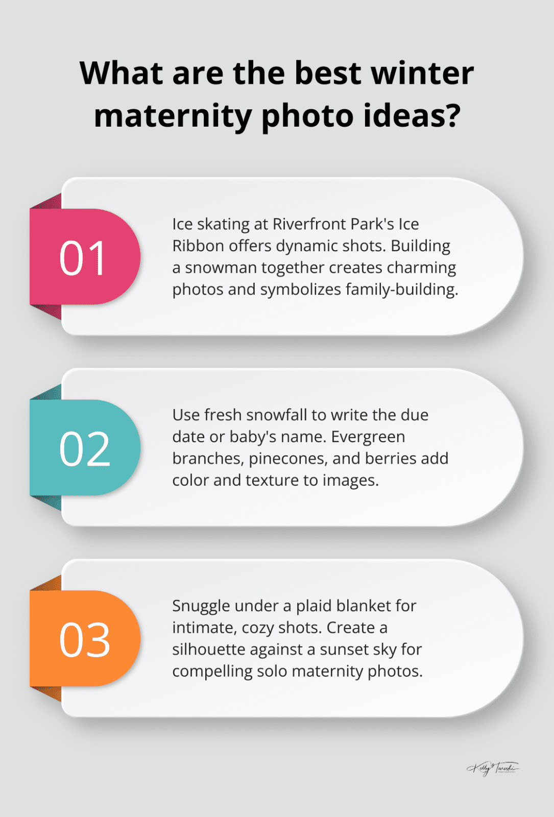 Infographic: What are the best winter maternity photo ideas?
