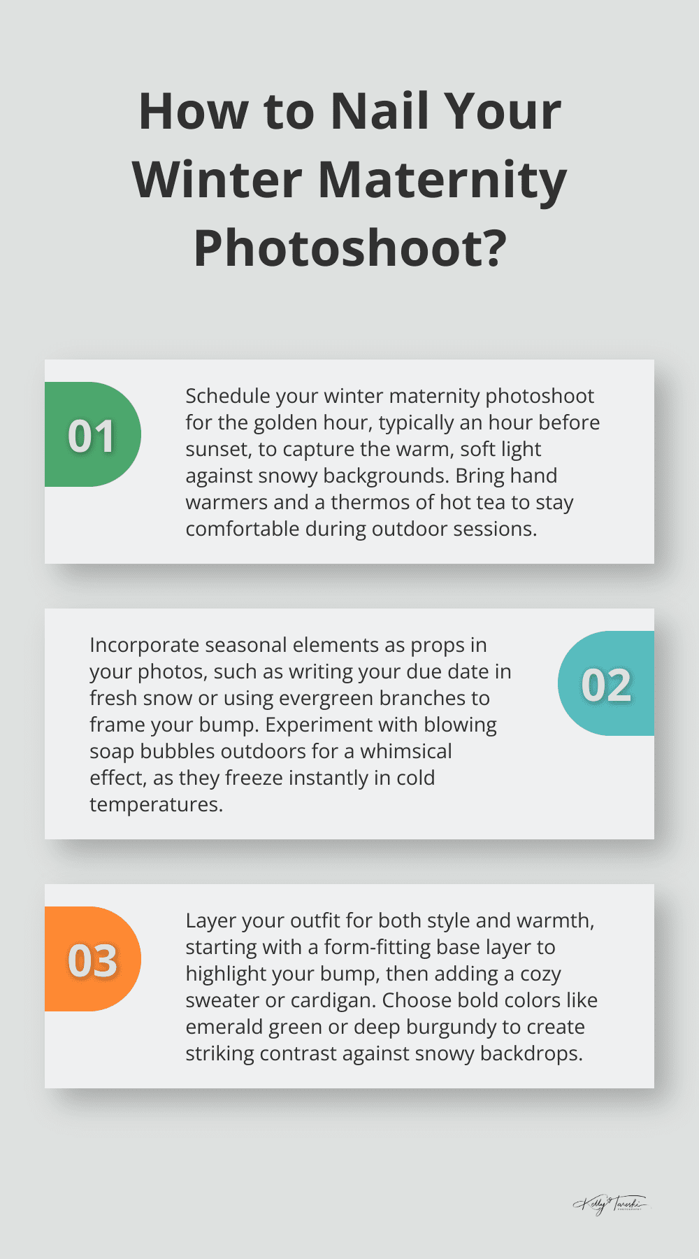 Infographic: How to Nail Your Winter Maternity Photoshoot?