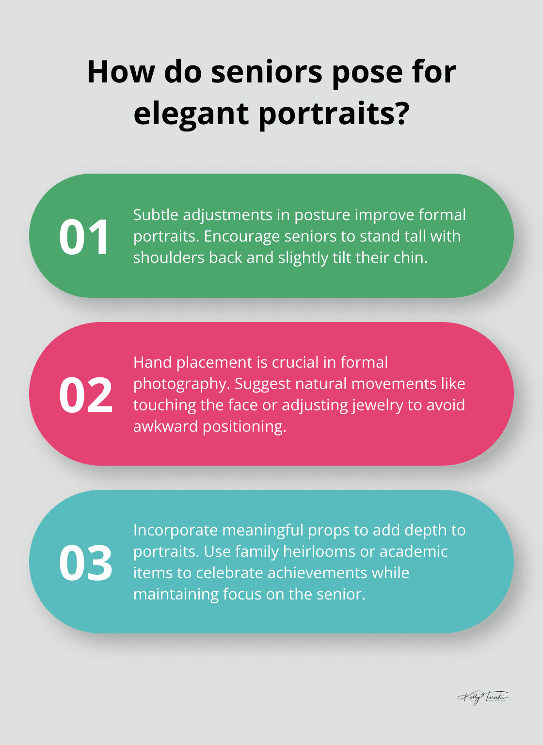 Infographic: How do seniors pose for elegant portraits?
