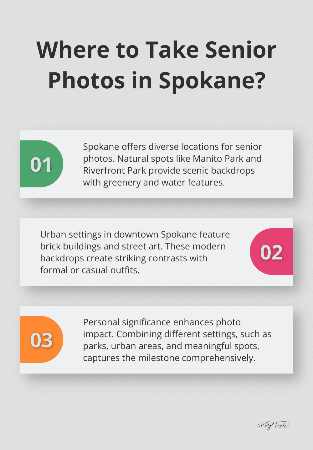 Infographic: Where to Take Senior Photos in Spokane?