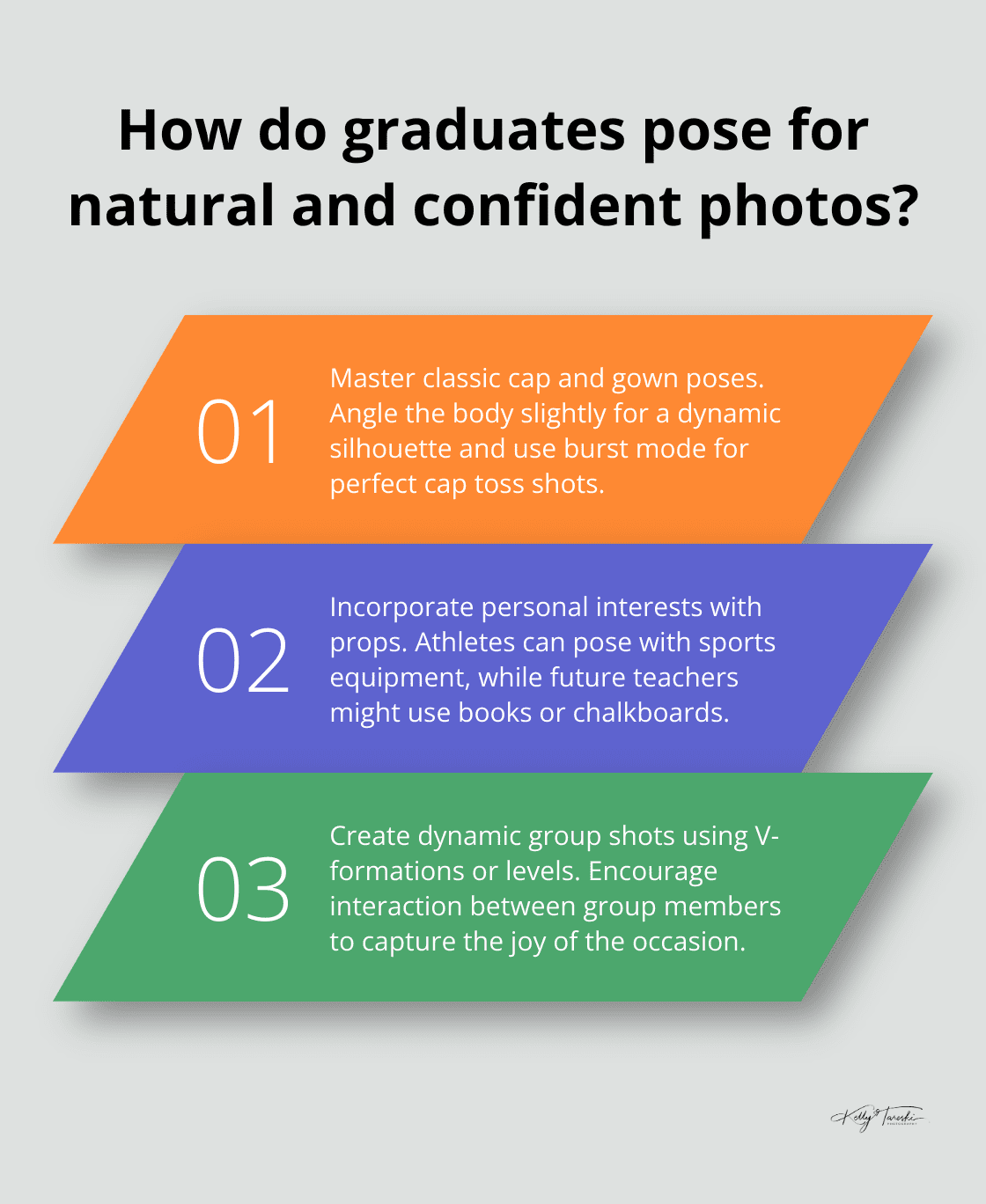 Infographic: How do graduates pose for natural and confident photos?