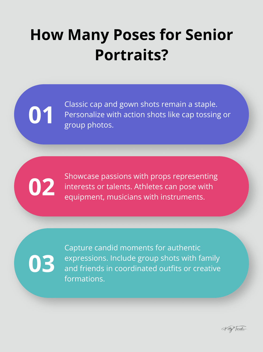 Infographic: How Many Poses for Senior Portraits? - senior graduation photos