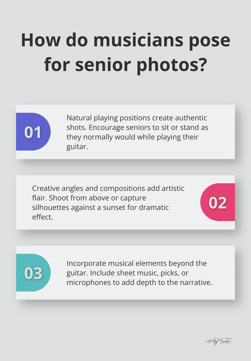 Infographic: How do musicians pose for senior photos?