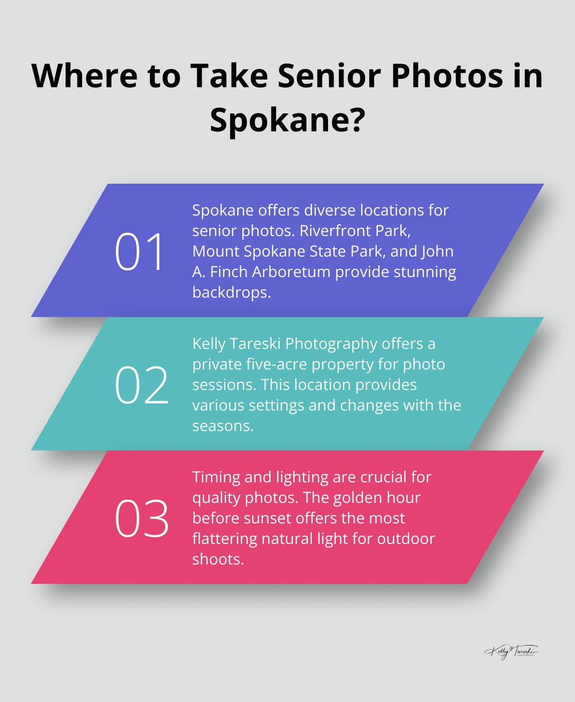 Infographic: Where to Take Senior Photos in Spokane? - unique senior photos